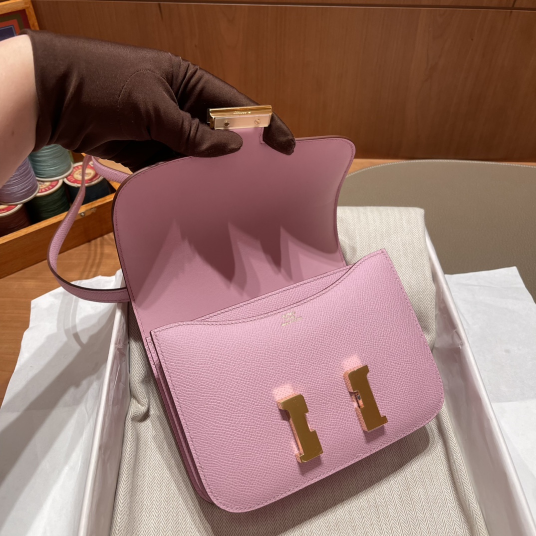 에르메스 콘스탄스18 모브실베스트레 금장 앱송